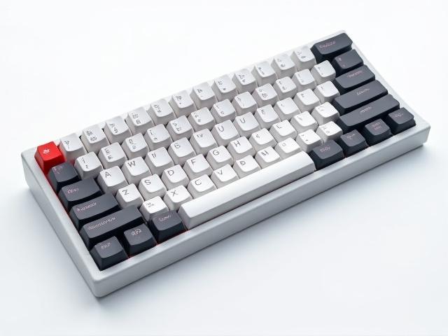 Diagram illustrating a 60% keyboard layout with function layer keys highlighted, showing secondary key bindings.